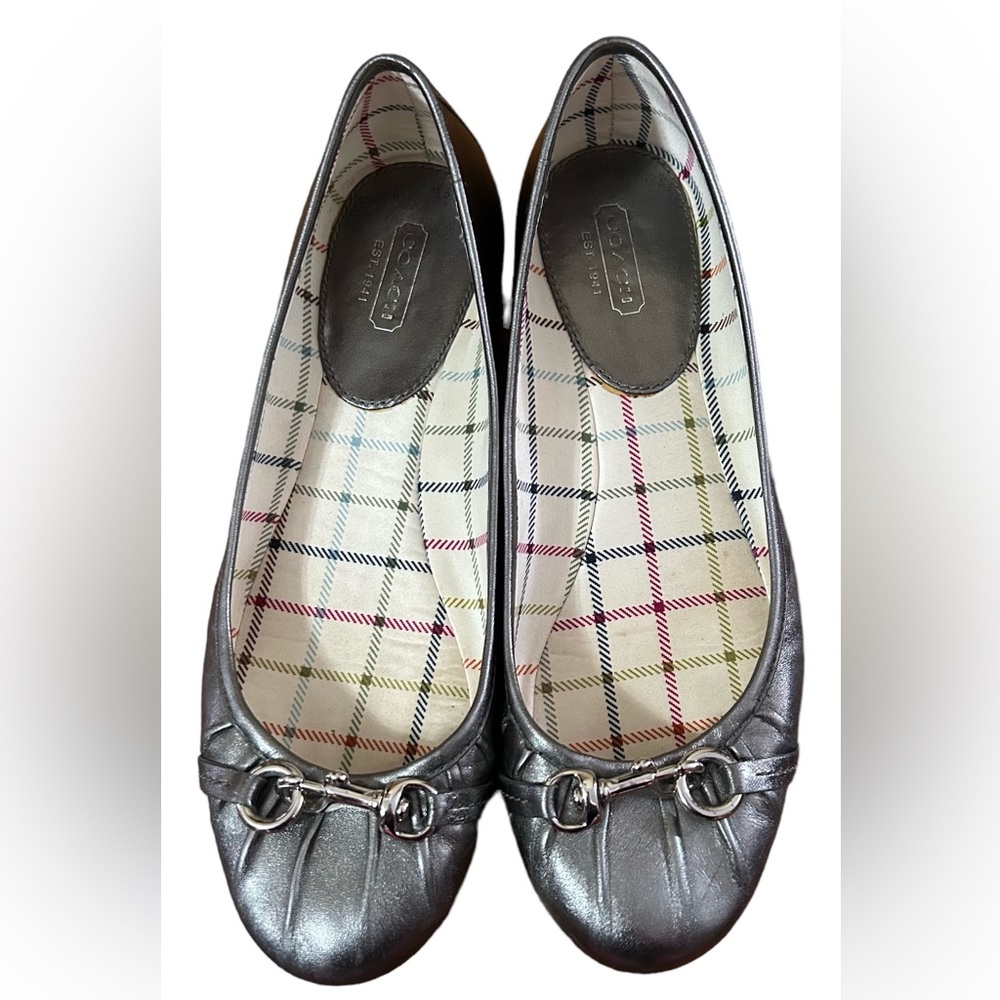 Coach Gray Flats. Size 7.5